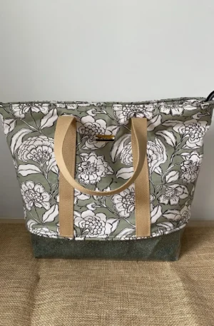 Sac Modèle Ibiza Zippé Vert amande