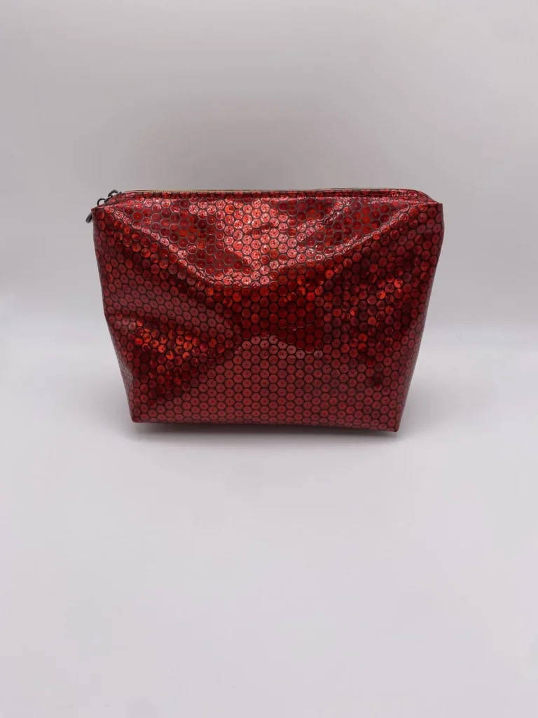 Pochette Simili Cuir Rouge