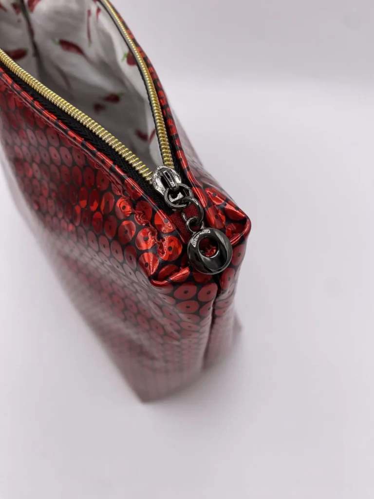 Pochette Simili Cuir Rouge