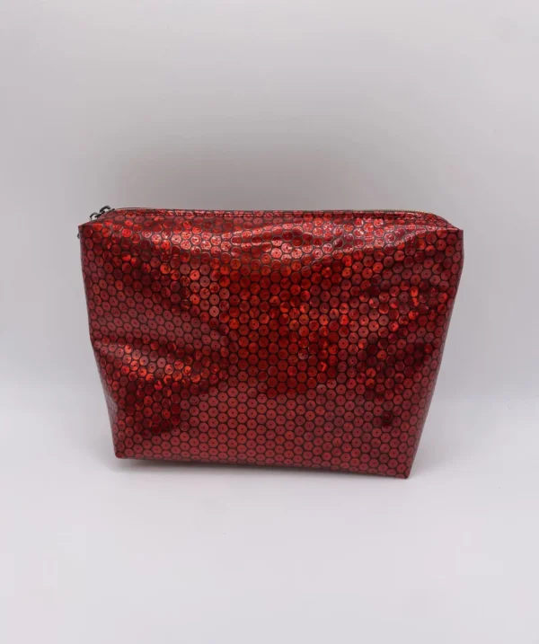 Pochette Simili Cuir Rouge