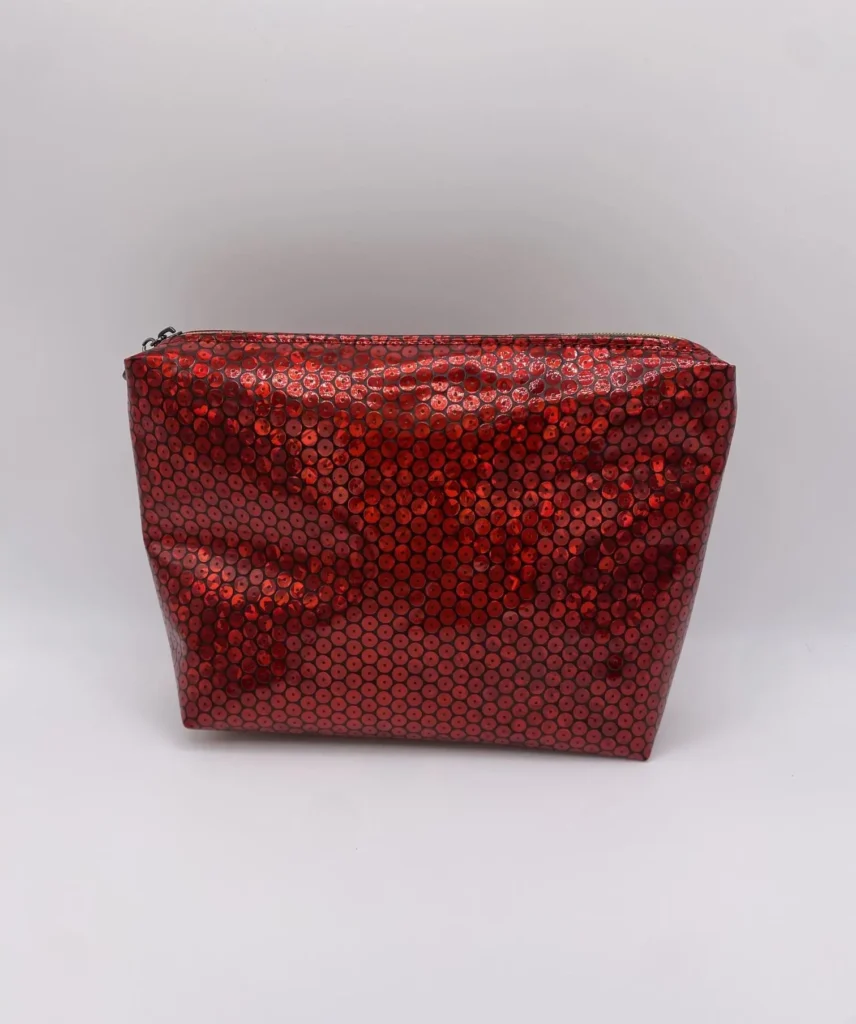 Pochette Simili Cuir Rouge