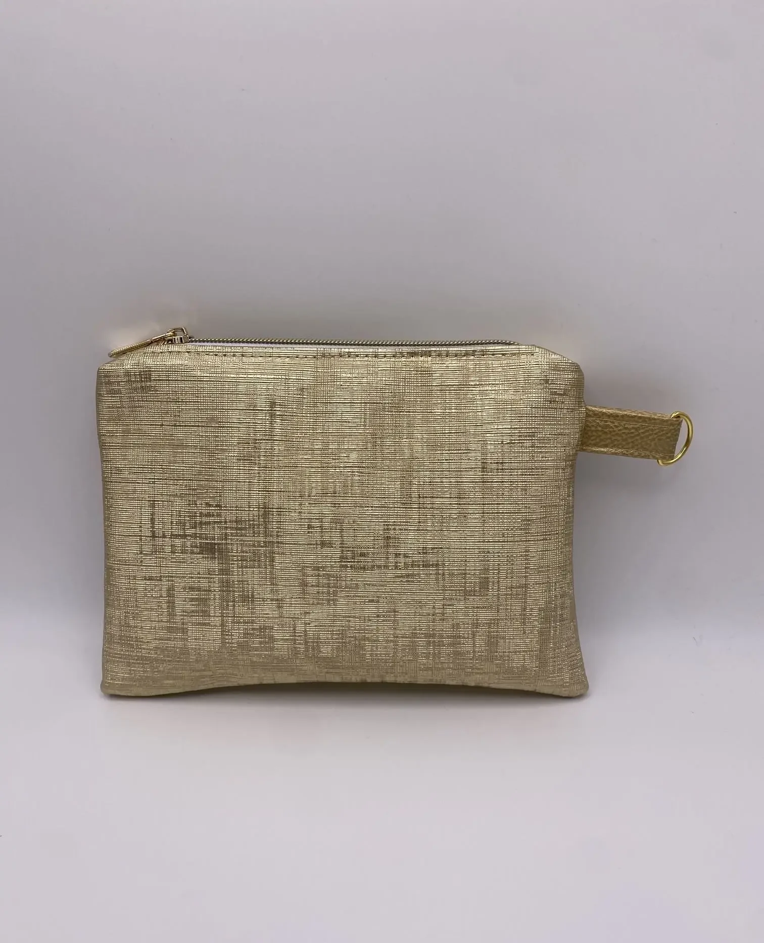 POCHETTE IBIZA GRAPHIQUE DOREE