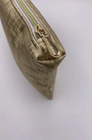 POCHETTE IBIZA GRAPHIQUE DOREE