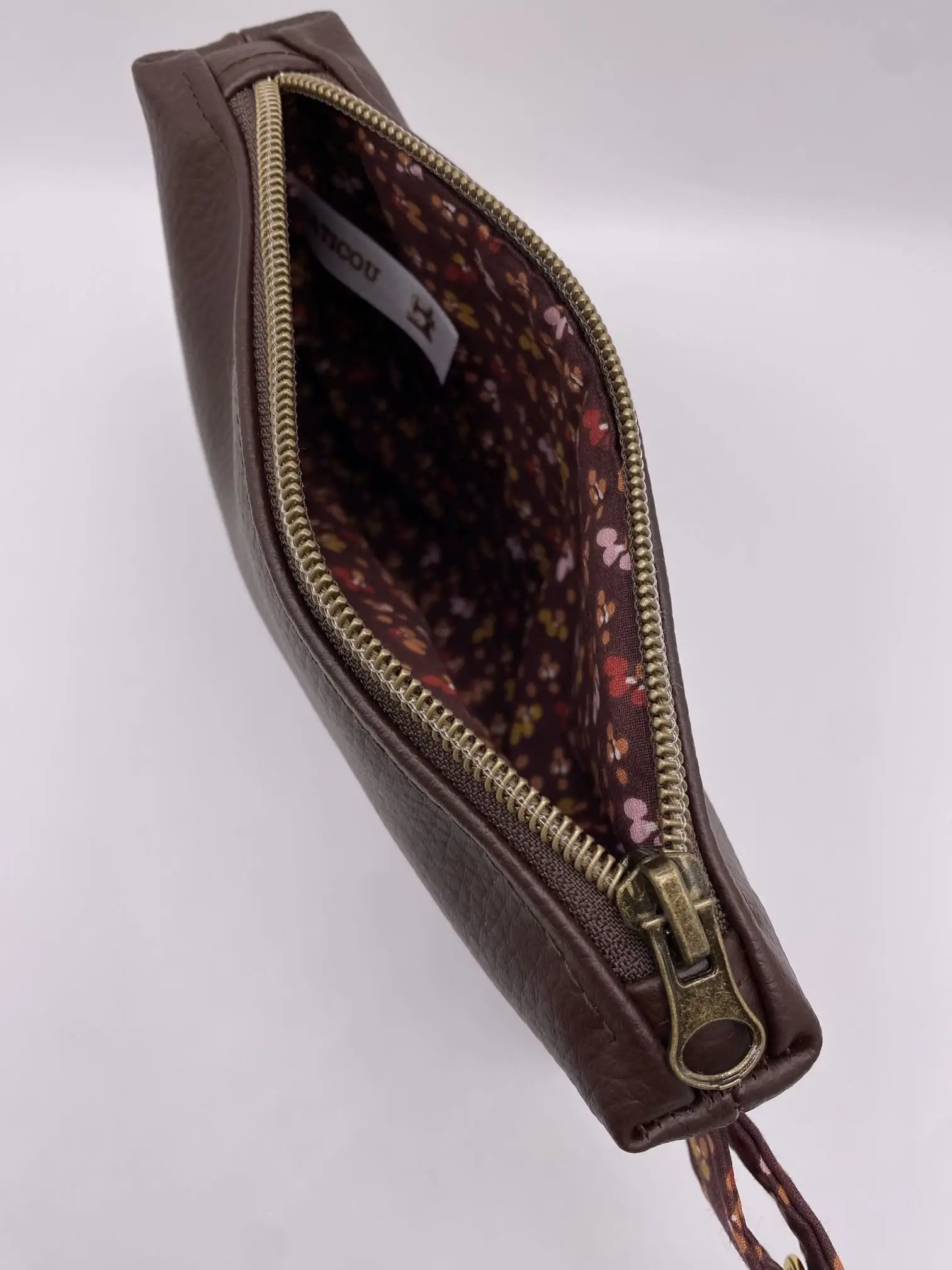 POCHETTE SIMILI MARRON