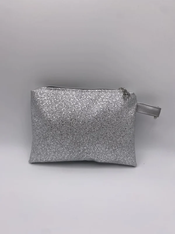 POCHETTE SIMILI ROCKS ARGENT