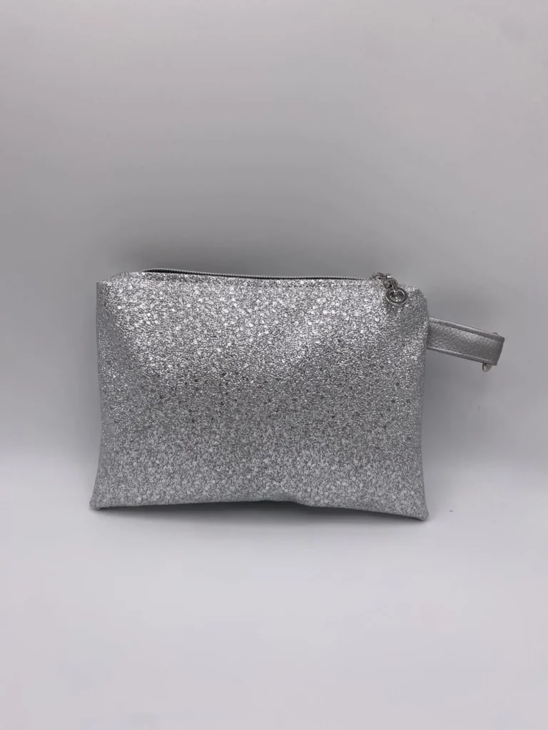 POCHETTE SIMILI ROCKS ARGENT
