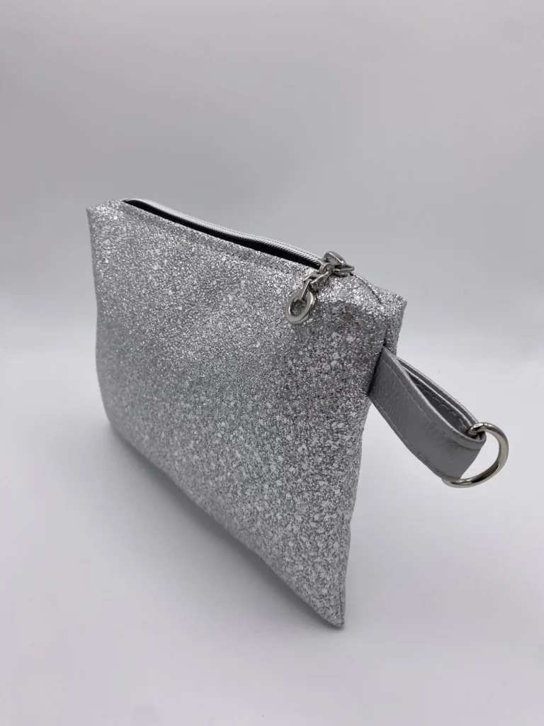 POCHETTE SIMILI ROCKS ARGENT