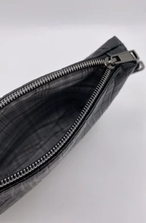 POCHETTE IBIZA CROCO NOIR