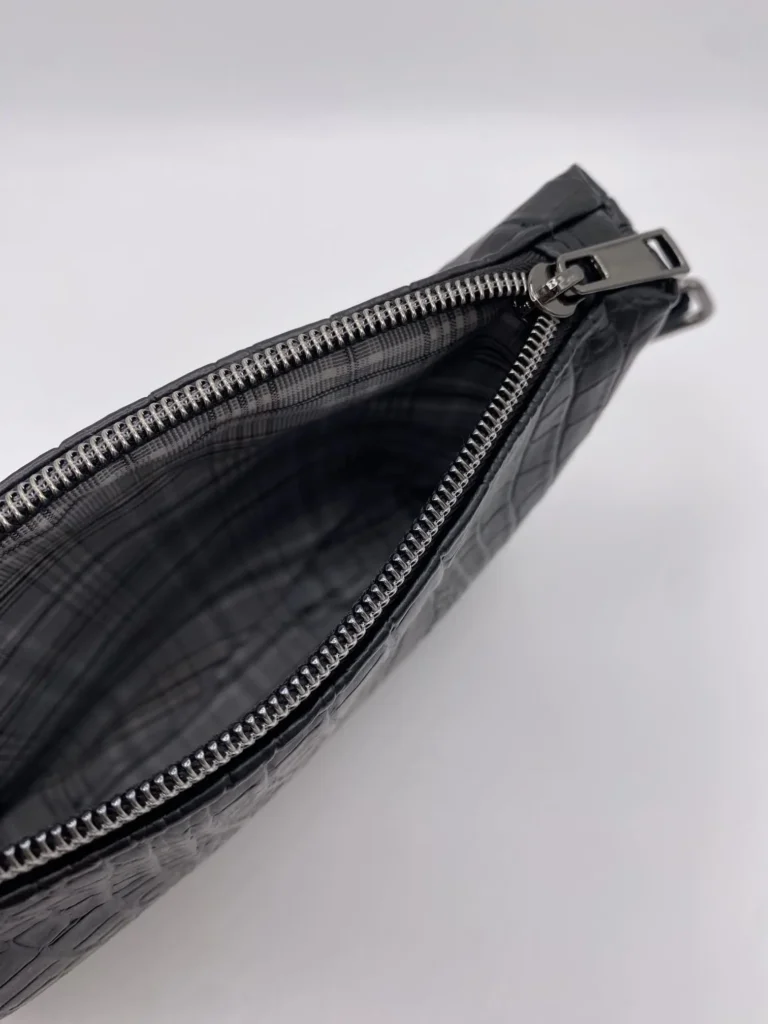 POCHETTE IBIZA CROCO NOIR