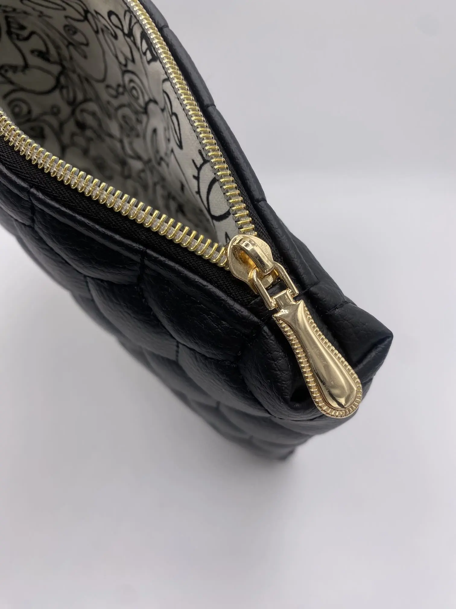 POCHETTE IBIZA SIMILI CUIR LOSANGES NOIR