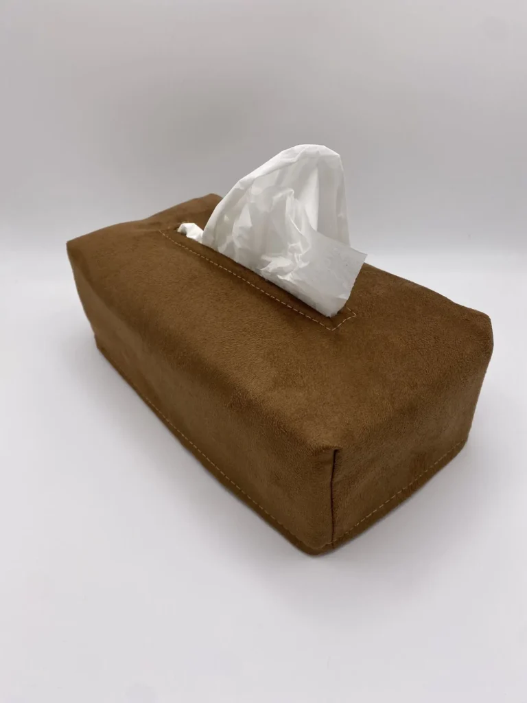 boite mouchoirs marron foncé