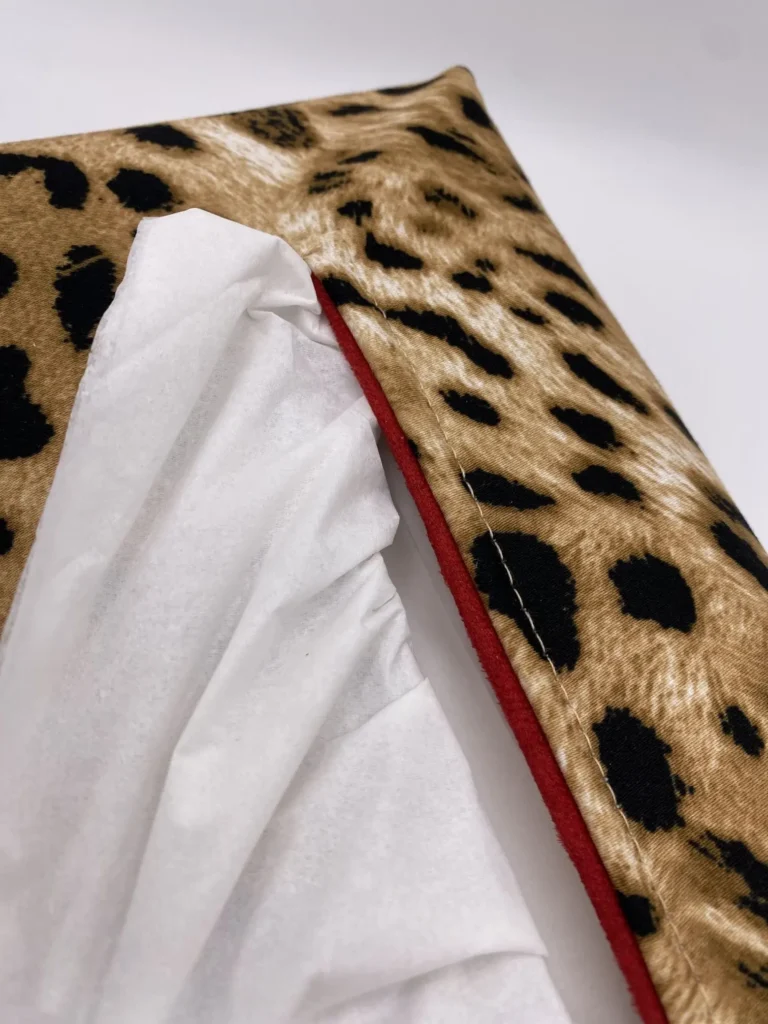 BOITE MOUCHOIRS LEOPARD