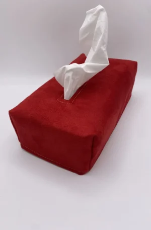 BOITE MOUCHOIRS ROUGE