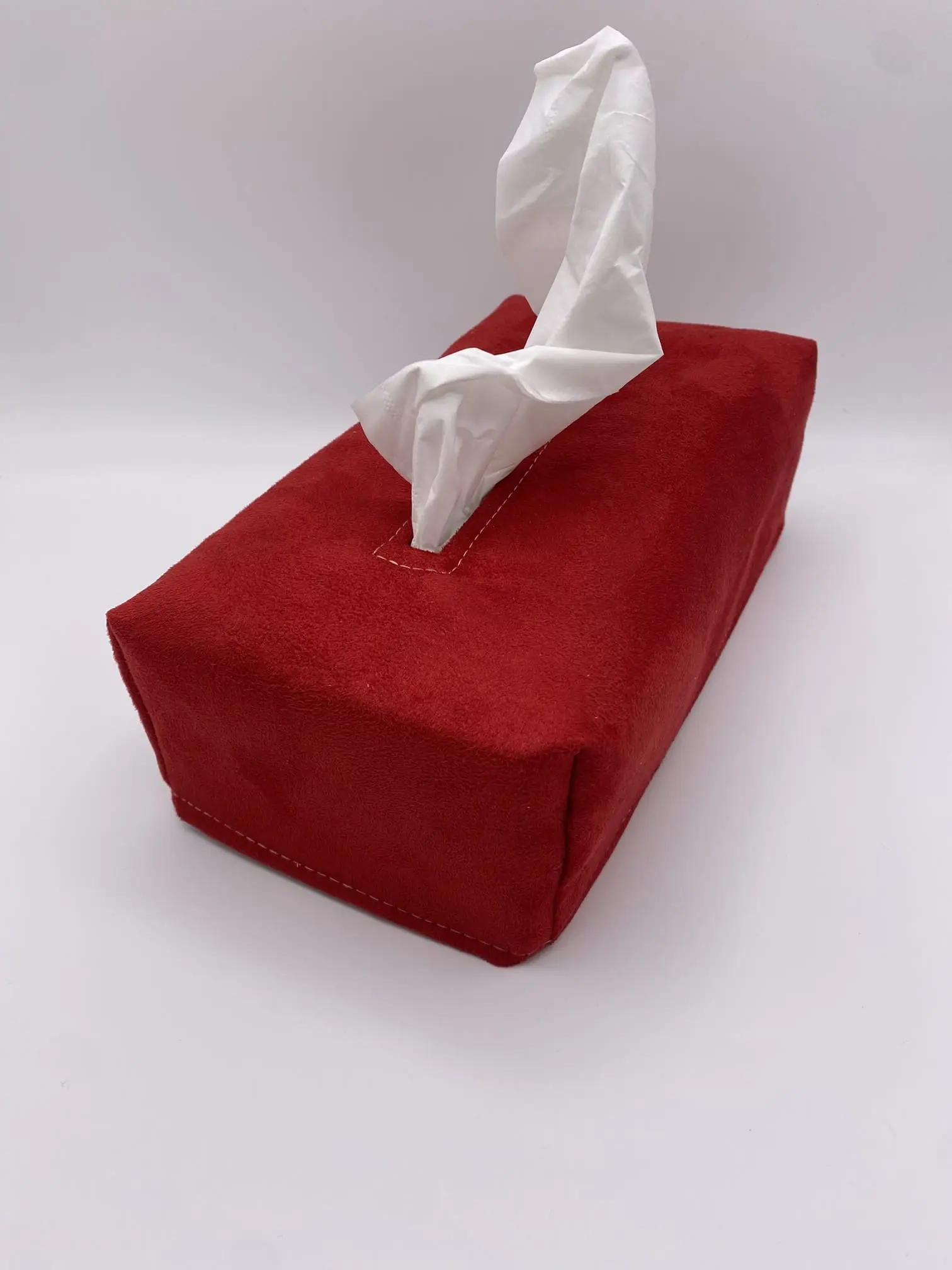BOITE MOUCHOIRS ROUGE