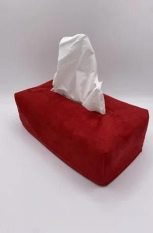 BOITE MOUCHOIRS ROUGE