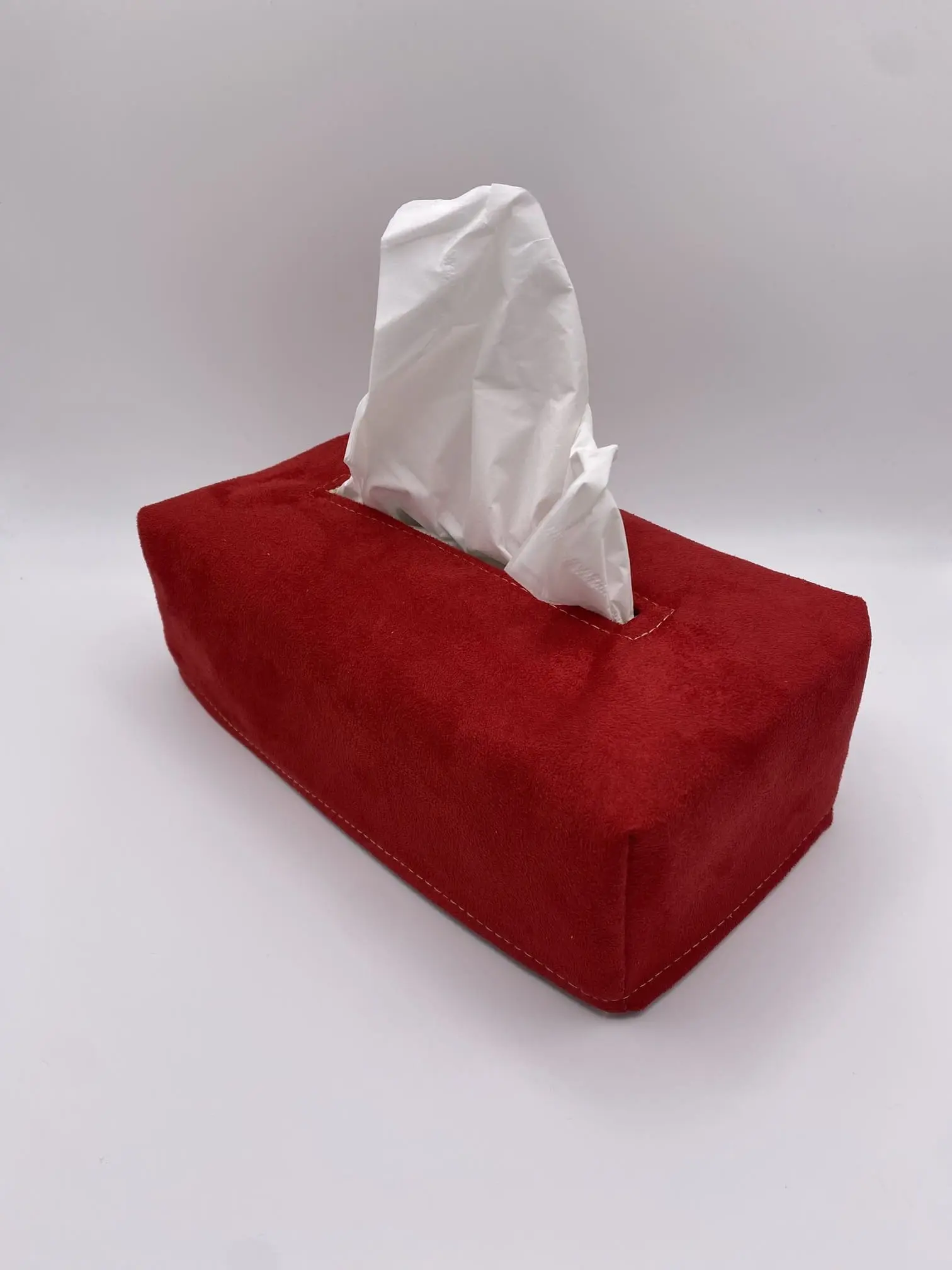 BOITE MOUCHOIRS ROUGE