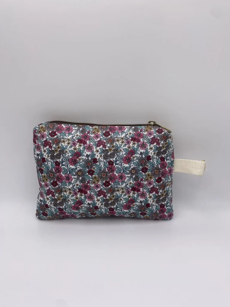 POCHETTE IBIZA TISSU FLEURS ENDUIT