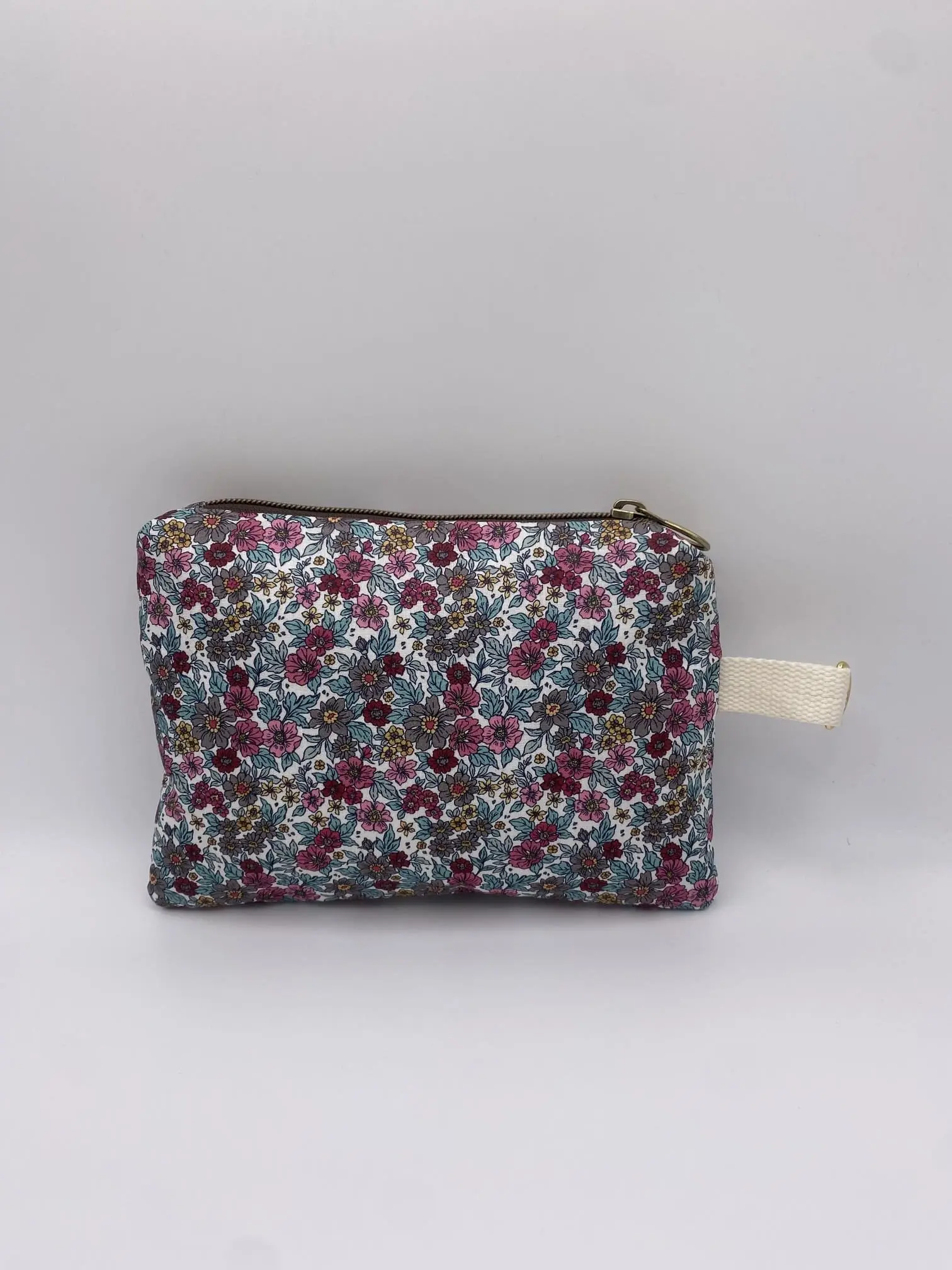 POCHETTE IBIZA TISSU FLEURS ENDUIT