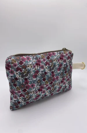POCHETTE IBIZA TISSU FLEURS ENDUIT