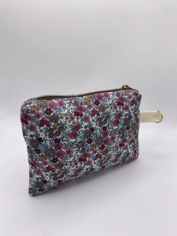 POCHETTE IBIZA TISSU FLEURS ENDUIT