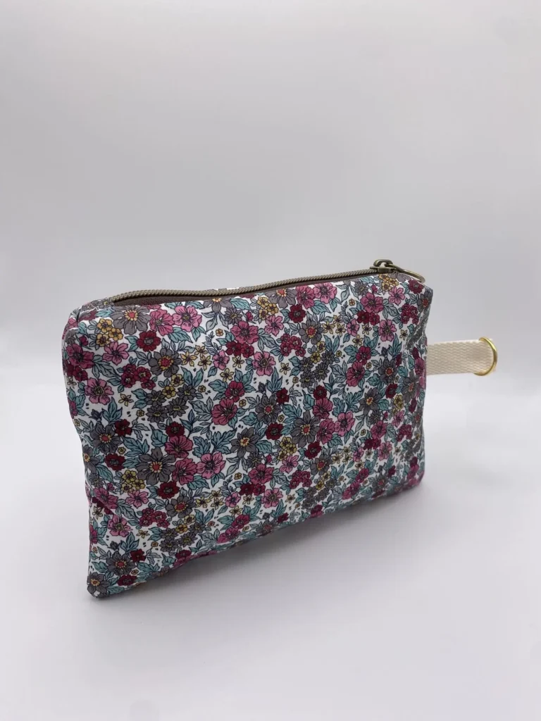 POCHETTE IBIZA TISSU FLEURS ENDUIT