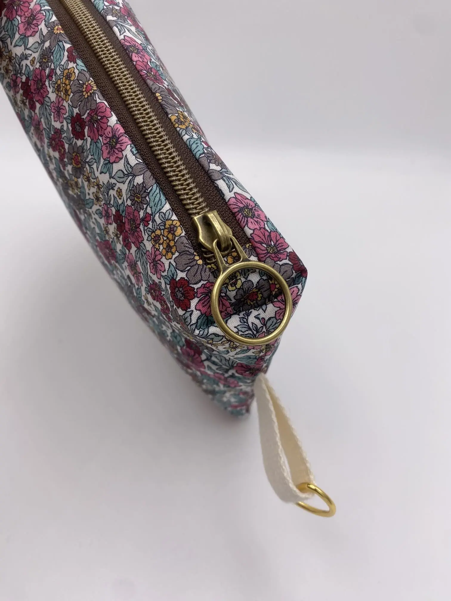 POCHETTE IBIZA TISSU FLEURS ENDUIT