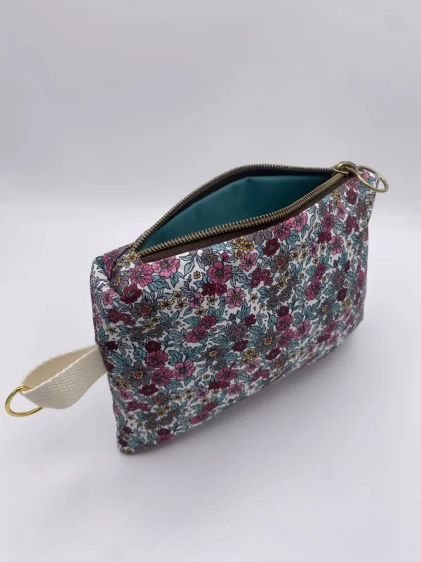 POCHETTE IBIZA TISSU FLEURS ENDUIT