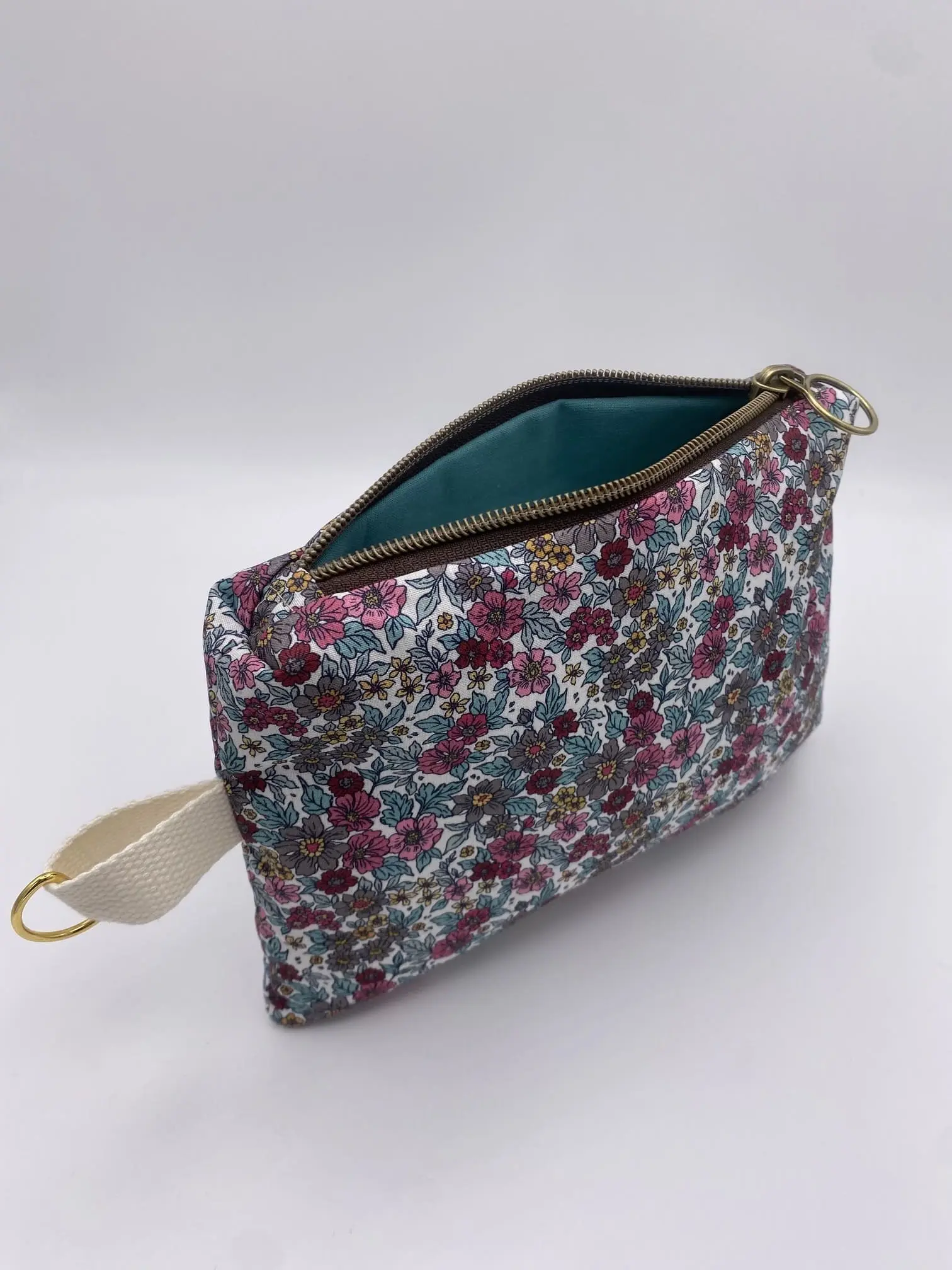 POCHETTE IBIZA TISSU FLEURS ENDUIT