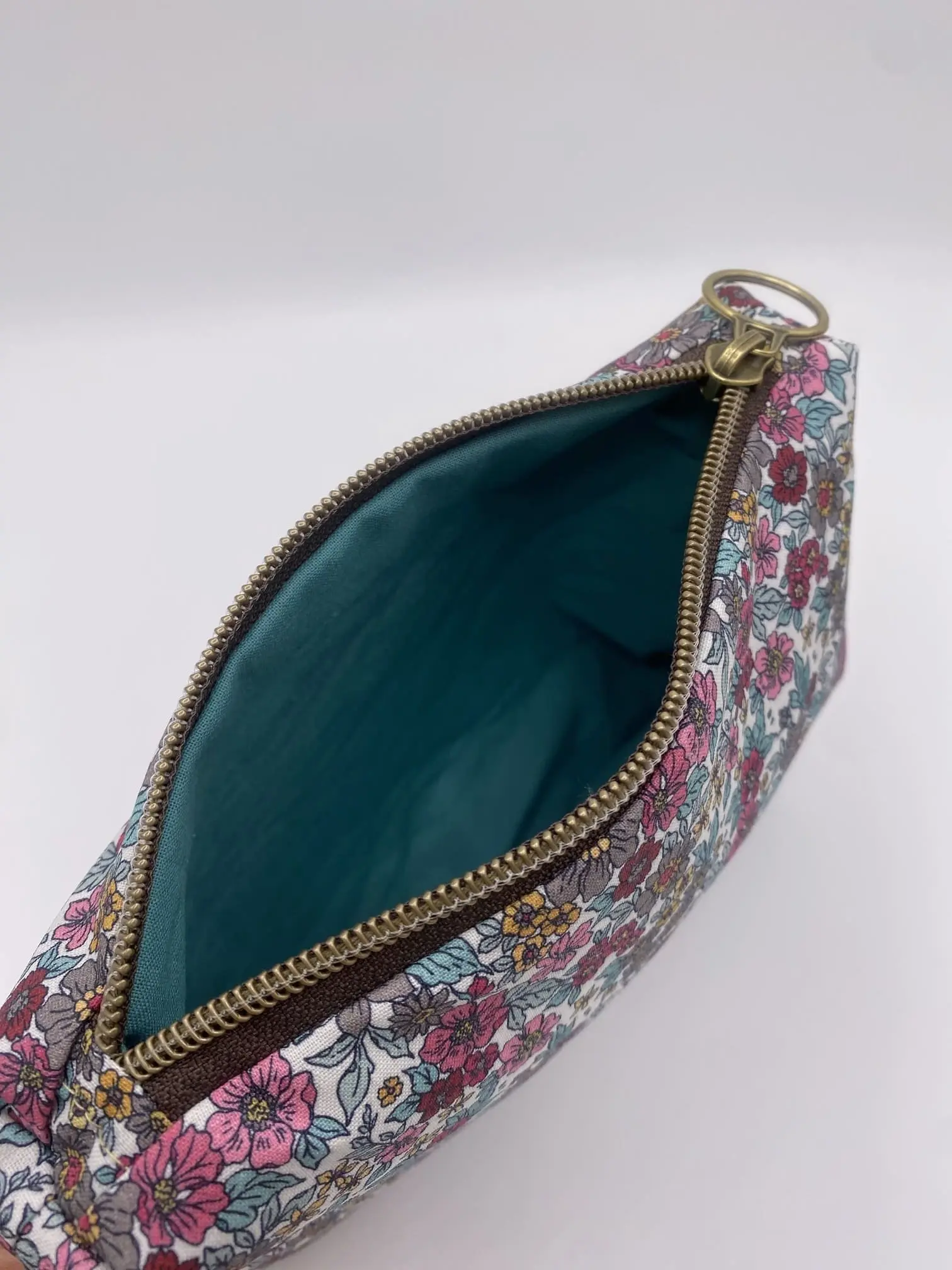 POCHETTE IBIZA TISSU FLEURS ENDUIT