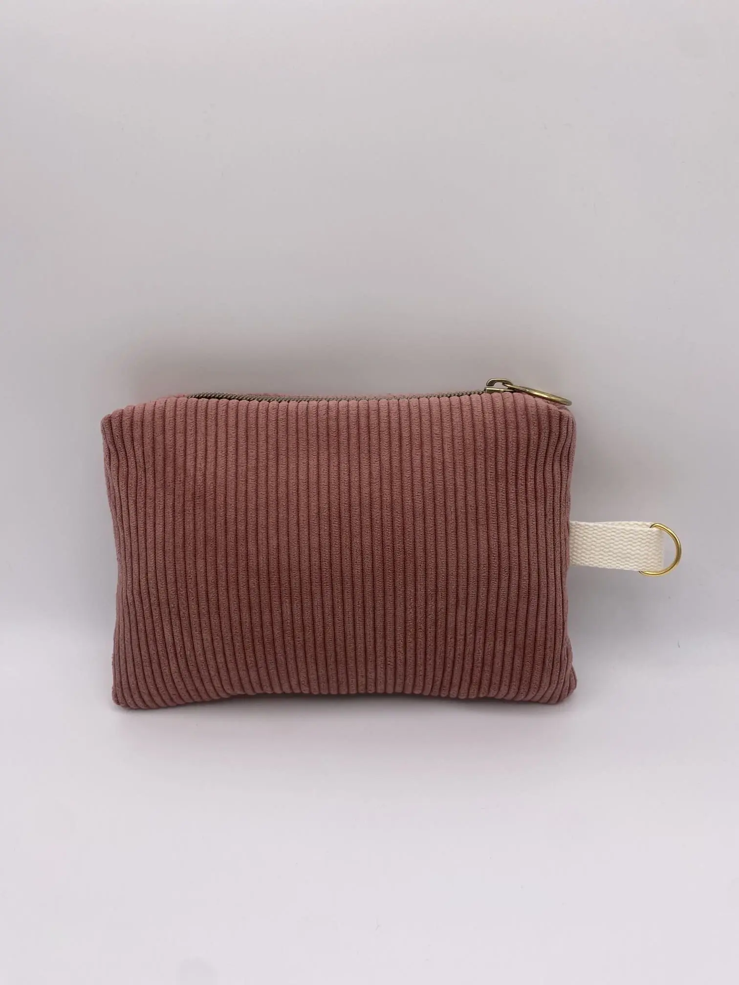 POCHETTE VELOURS IBIZA VIEUX ROSE