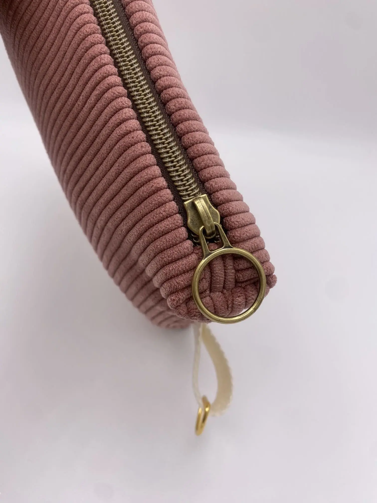 POCHETTE VELOURS IBIZA VIEUX ROSE