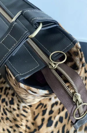 SAC ZIPPE LE GRAND CHIC SIMILI LEOPARD