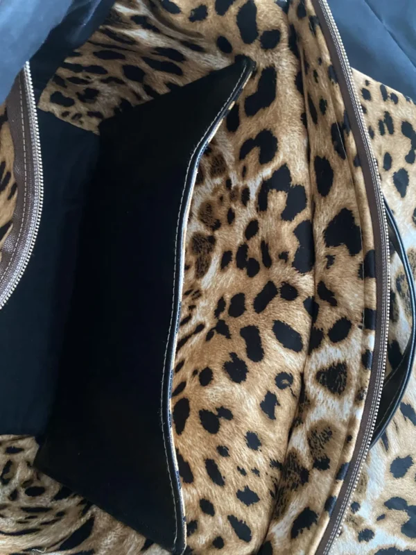 SAC ZIPPE LE GRAND CHIC SIMILI LEOPARD