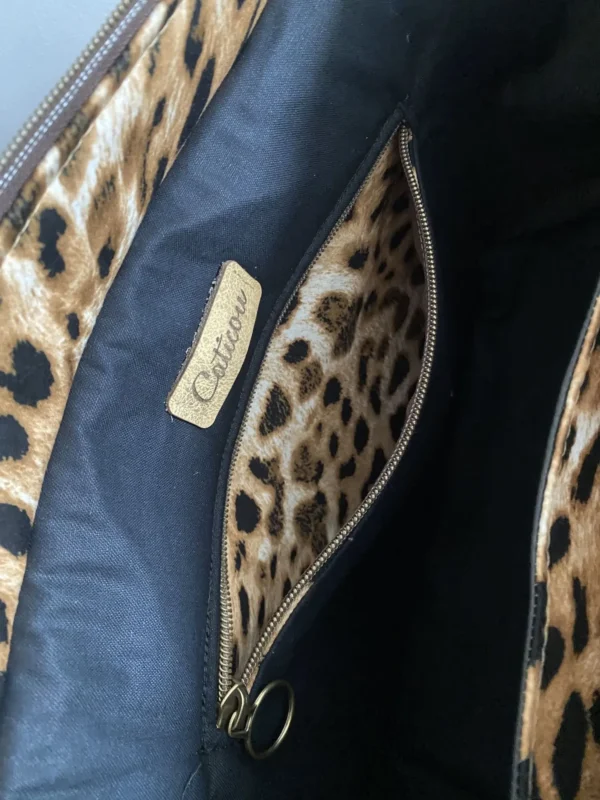 SAC ZIPPE LE GRAND CHIC SIMILI LEOPARD