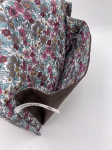 TROUSSE A SOUFFLET VELOURS MARRON