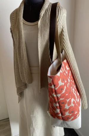 SUNNY BEIGE ET COQUELICOTS