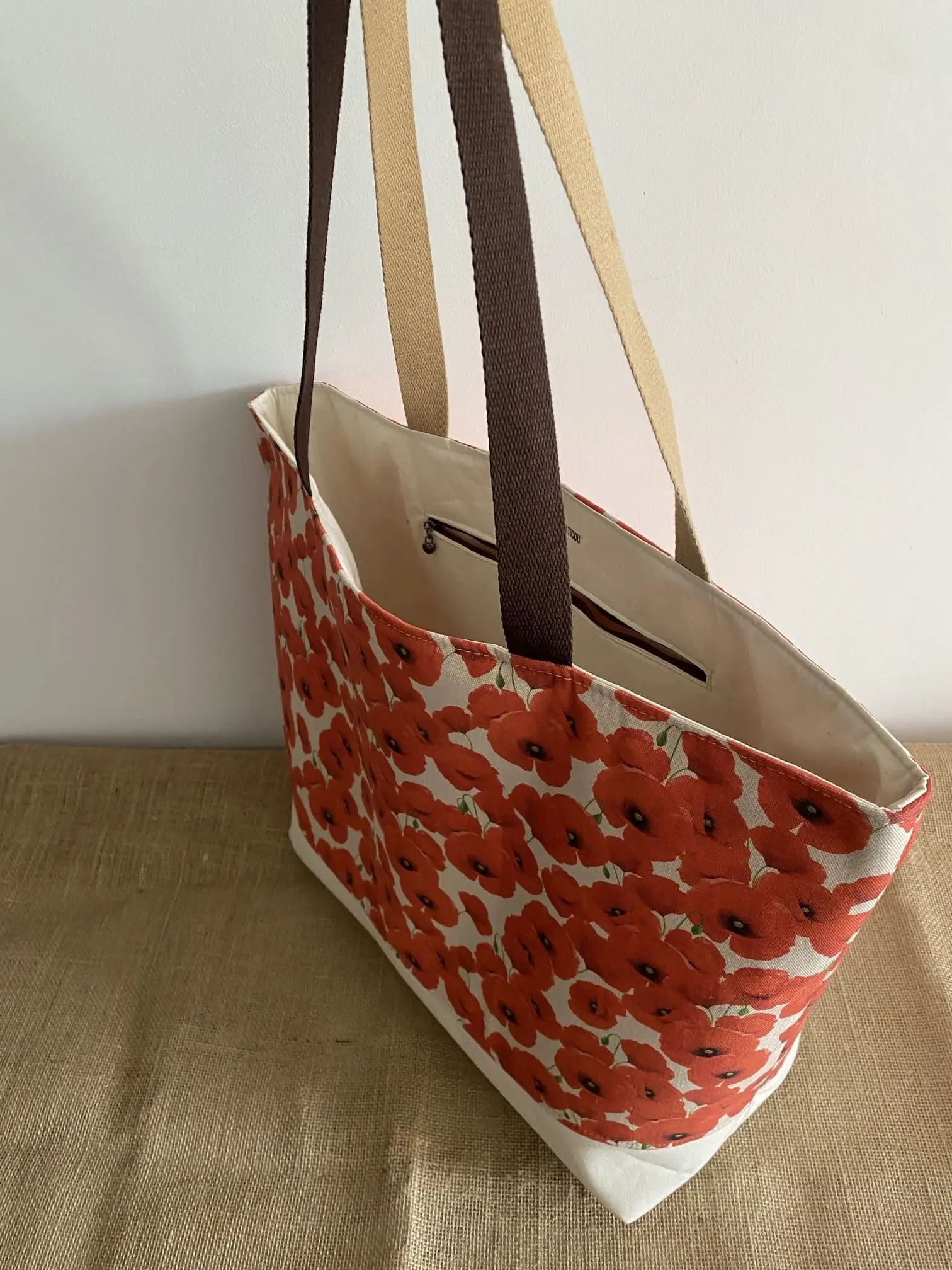 SUNNY COQUELICOTS ET BEIGE