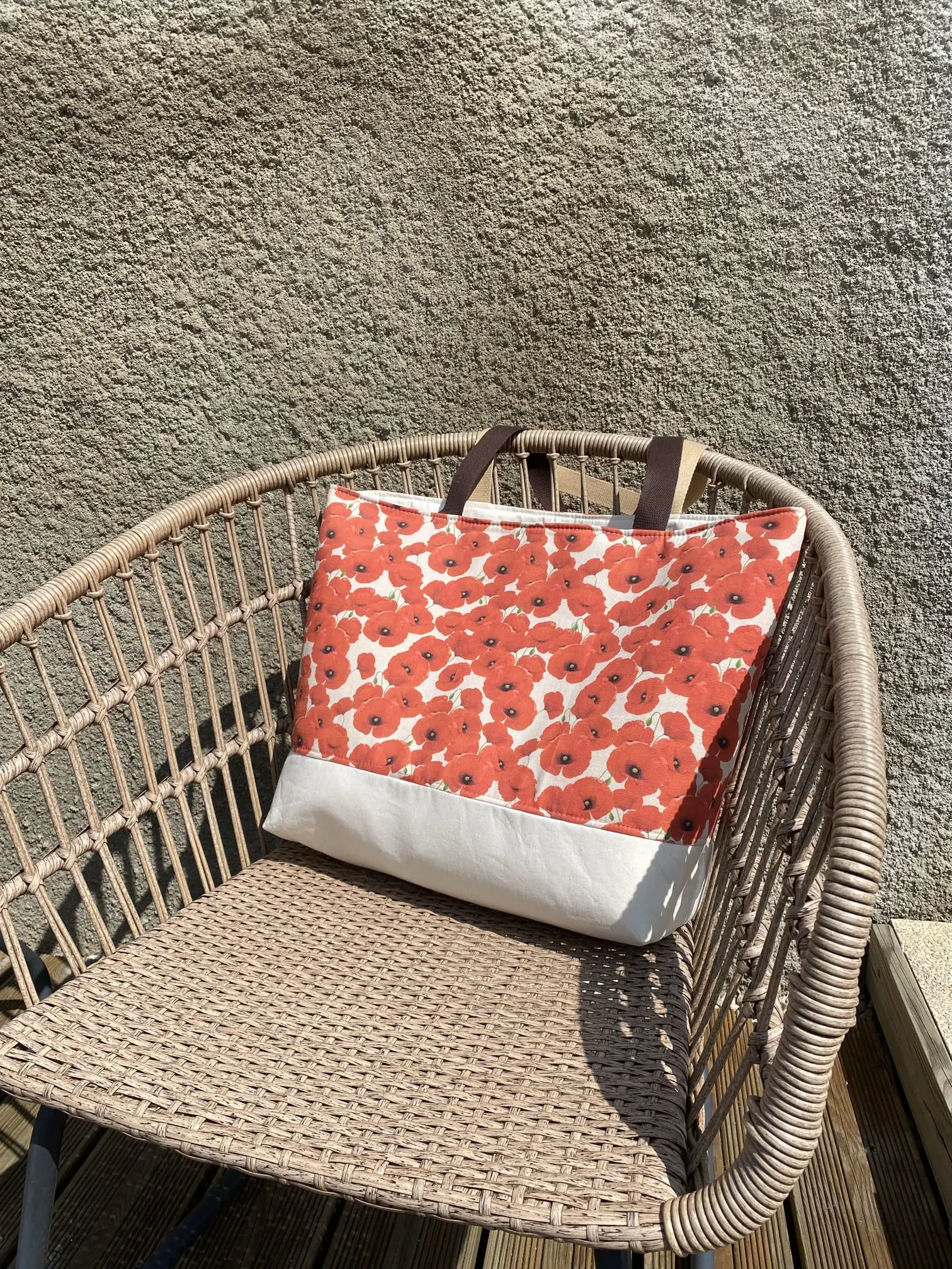 SUNNY COQUELICOTS ET BEIGE
