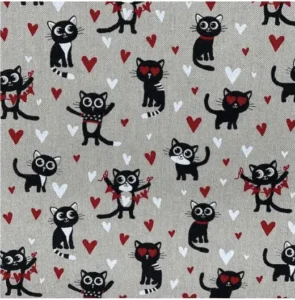 TOILE DE COTON LOVE CHATS