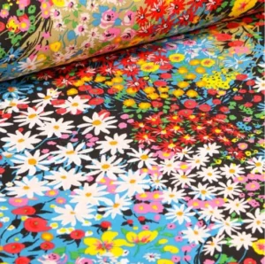 VISCOSE ARTY ALICIA SUR FOND NOIR
