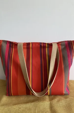 SUNNY RAYURES ORANGE ROUGE DRALON