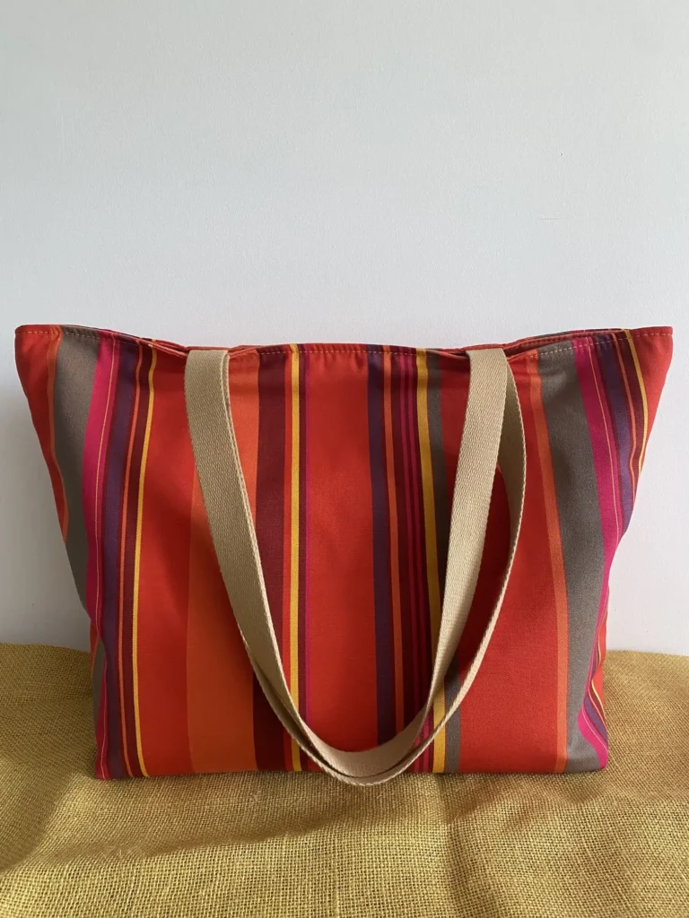 SUNNY RAYURES ORANGE ROUGE DRALON