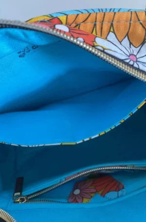 SAC ZIPPE IBIZA SUR FOND JAUNE MODELE TRANQUILLE