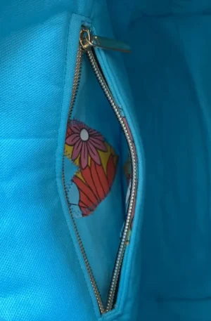SAC ZIPPE IBIZA SUR FOND JAUNE MODELE TRANQUILLE