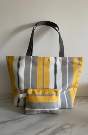 MODELE SUNNY RAYURES JAUNES SAC ETE