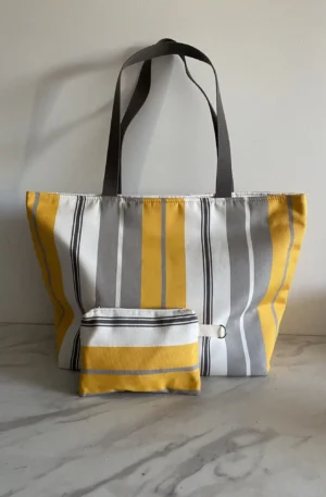 MODELE SUNNY RAYURES JAUNES SAC ETE