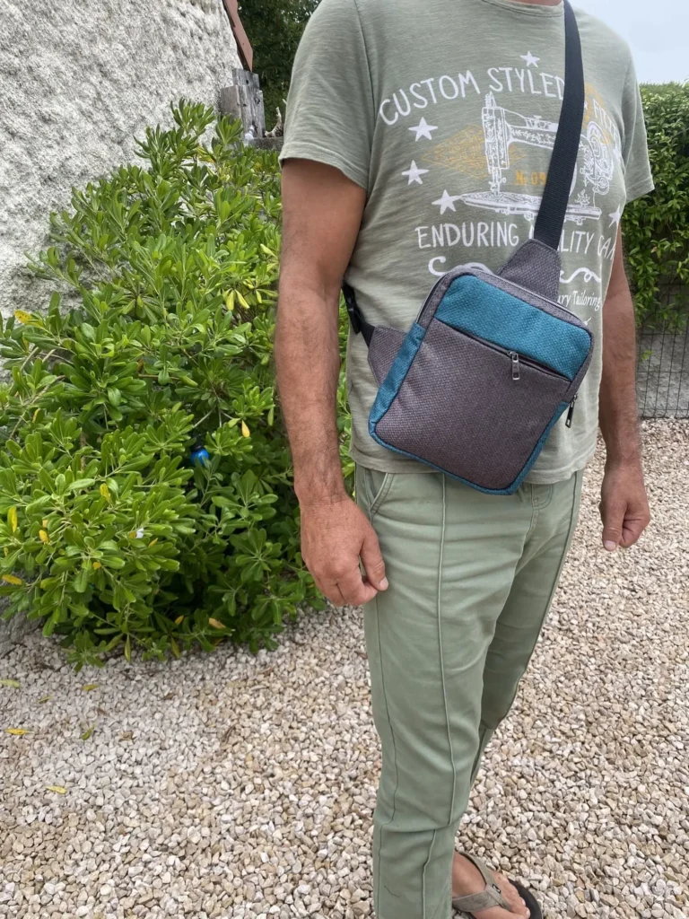 SACOCHE HOMME MODELE SOBRIETE 3 POCHES