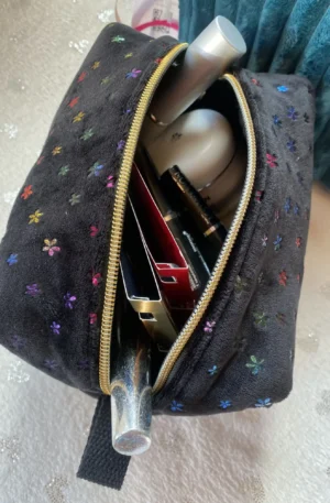 TROUSSE VELOURS NOIRE ETOILES BRILLANTES