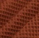 Tissu Nid d'abeille Terracotta