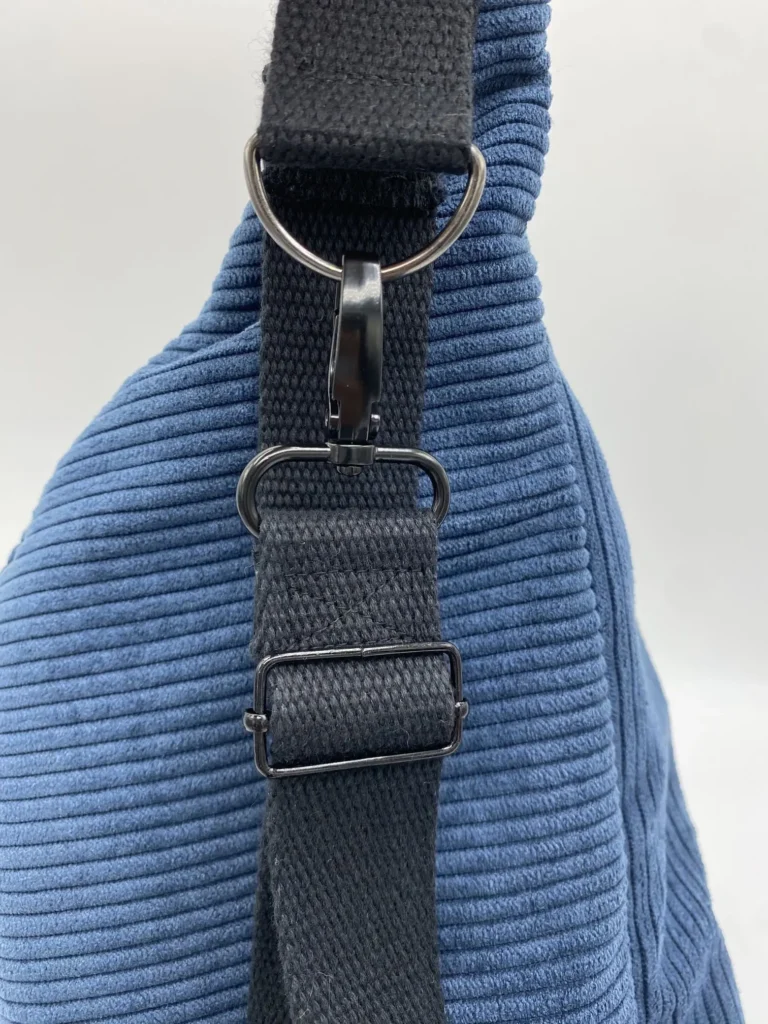BANANE VELOURS BLEU NUIT MODELE MARIE *** AVEC POCHE INTERIEURE